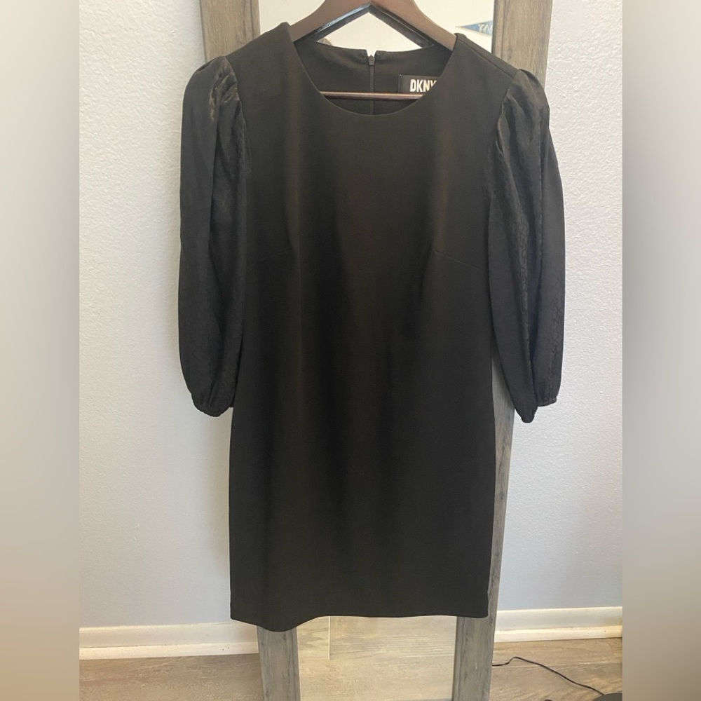 DKNY Knee Length  black dress size 8